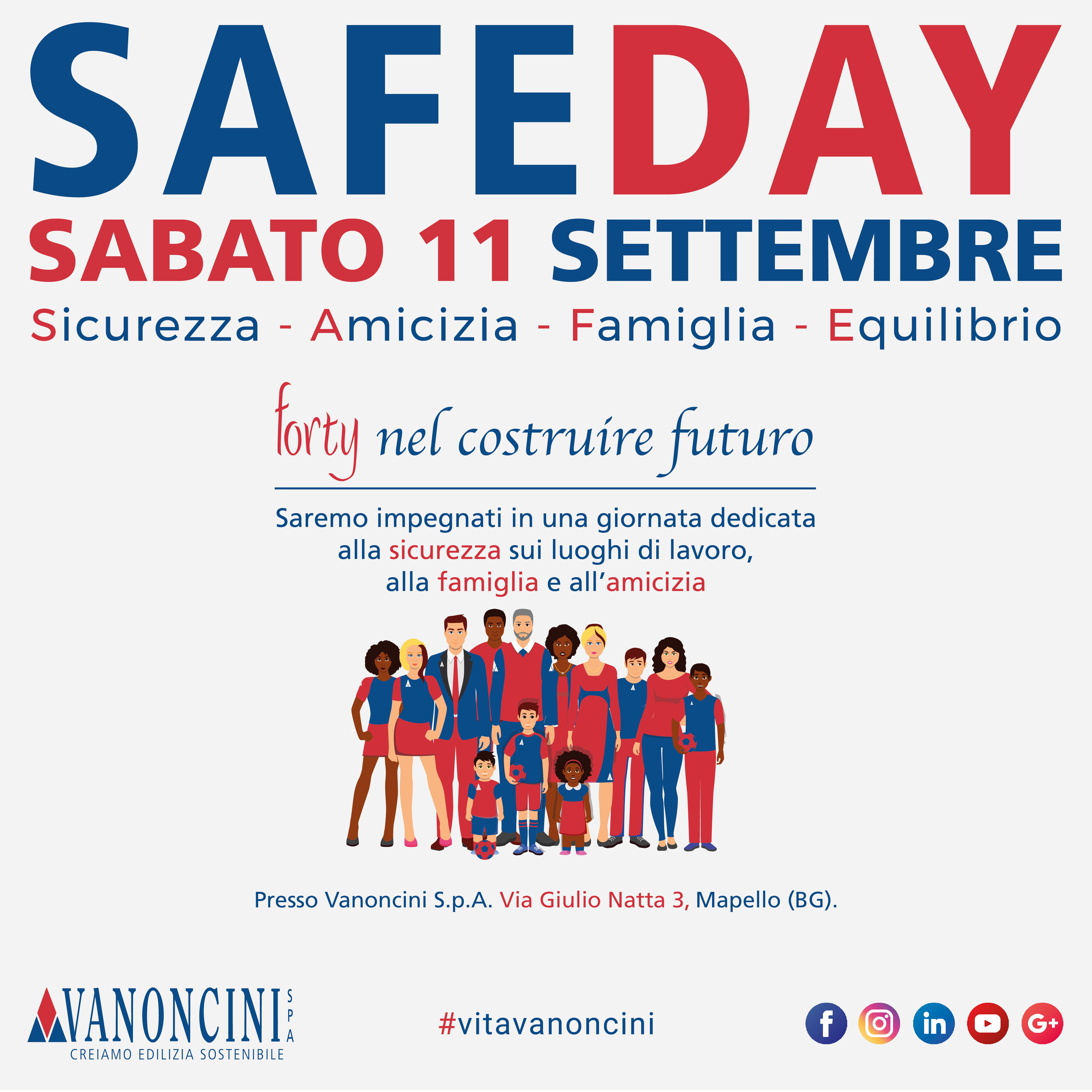 Safe Day - 11 Settembre 2021 Safe Day - 11 Settembre 2021